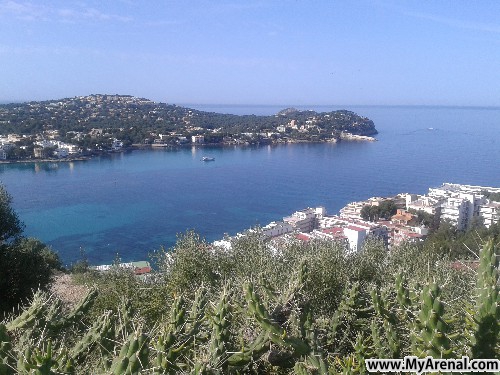 Mallorca Urlaubsbild - Santa Ponsa von oben, 